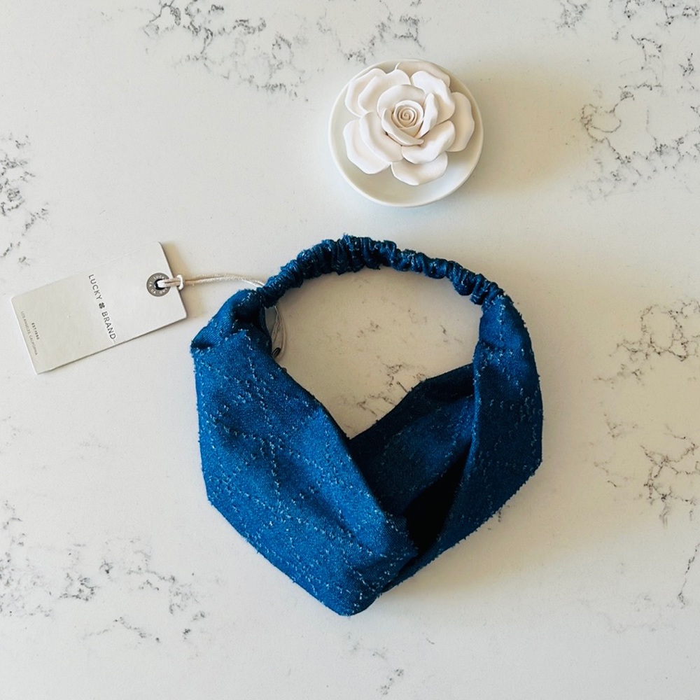 Lucky Brand ladies’ denim headband - Picture 1 of 12